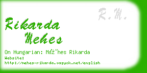 rikarda mehes business card